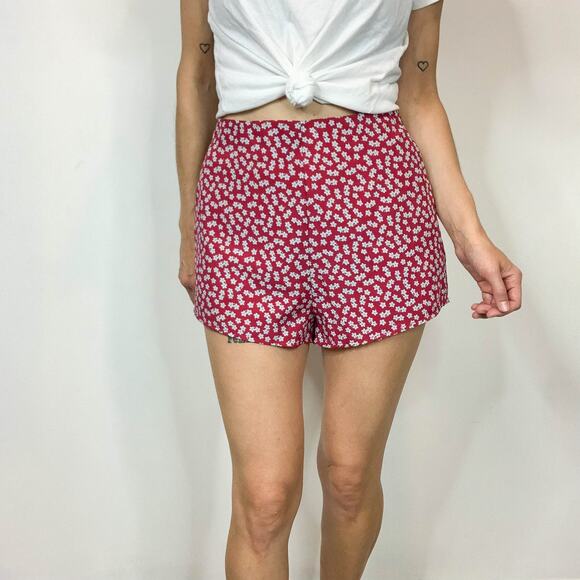 SUPERDOWN 90s floral high rise shorts y2k kidcore jamcore picniccore 2452 - Picture 6 of 11